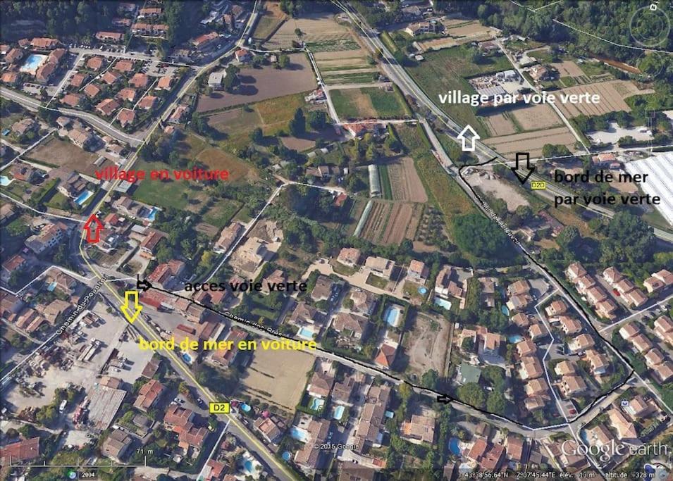 Appart Dans Maison 2 Km De La Plage Villeneuve-Loubet Dış mekan fotoğraf